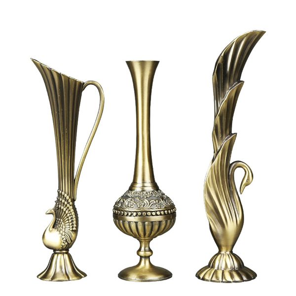 

nordic home decor vintage dry flower vase wedding decoration centro de mesa metal flower vase bougeoir kaarshouder llc133