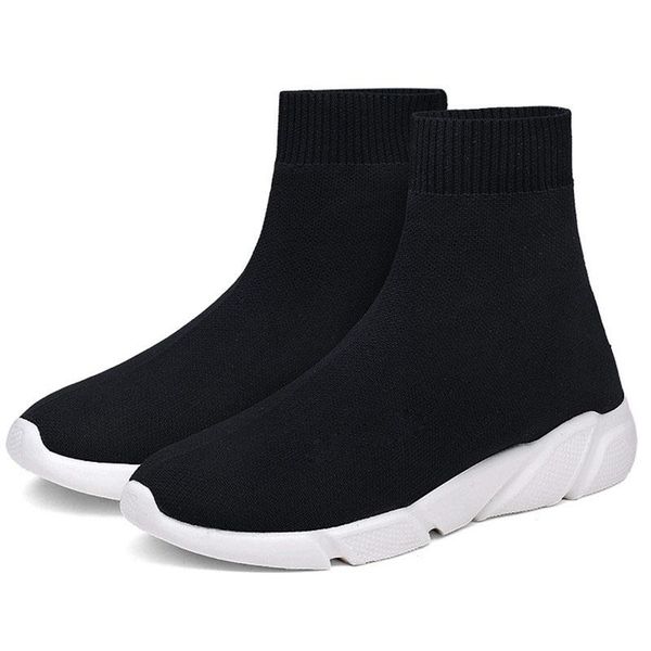 

2019 designer shoes men womens speed trainer fashion boots sock shoes black mens casual shoes trainers sneakers c09