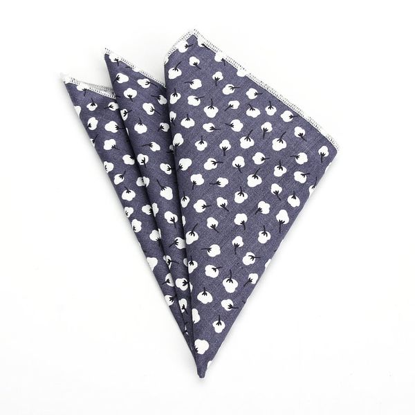 

новые цветочного printed мягкой handkerchief хлопок мужчины платочки свадебного банкет партия платок цветы подарки аксессуары высокого качес, Black;blue