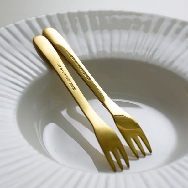 

cake fork stainless steel gold forks for fruit salad small fork useful dessert fork for snack dinnerware