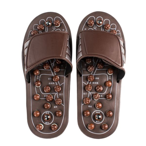 

acupressure foot massager massage slippers shoes reflexology sandals relief plantar fasciitis arthritis for men women, Black