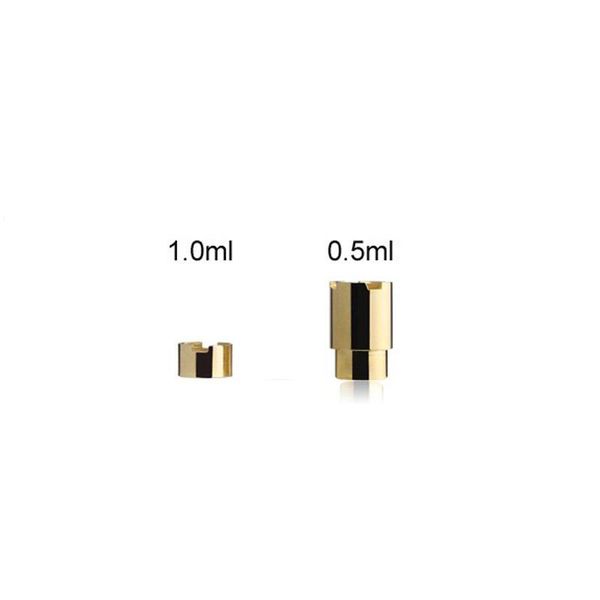 Adattatori magnetici Komodo C5 Anello connettore magnetico dorato da 0,5 ml 1,0 ml per carrelli vaporizzatore Komodo Battery 510 Thread