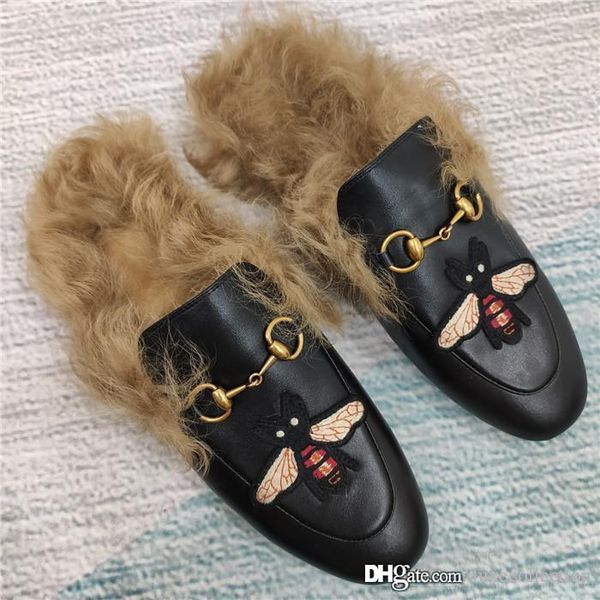 

edition slipper series fashionable and comfortable cowhide slippers italian leather outsole ,trend wear slippers with box size 35-41, Black