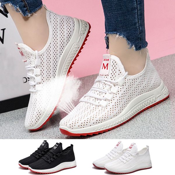 

new mesh women walking shoes non-slip lace-up men shoes lightweight breathable walking sneakers tenis feminino zapatos#g4