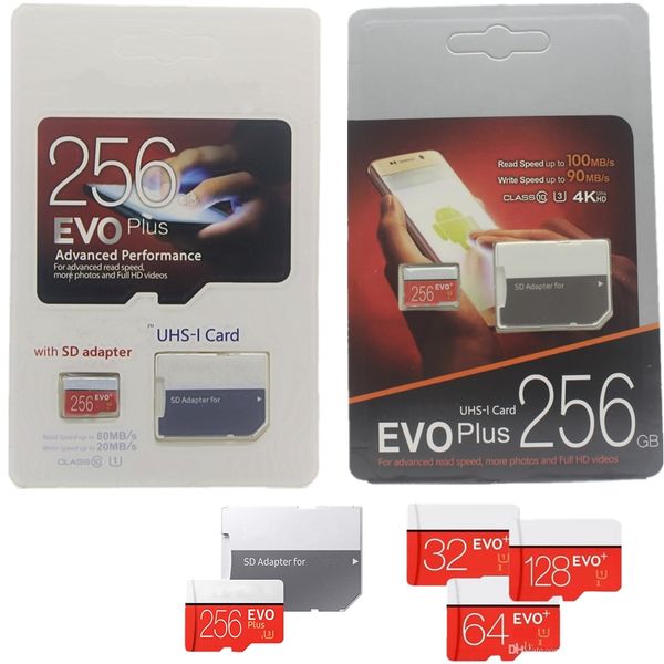 

2020 new selling 256gb 128gb 64gb 32gb evo plus 100mb/s uhs-i class10 mobile memory card 95mbps dhl