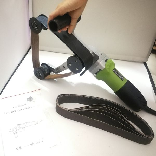 

pipe tube belt sanders polisher stainless steel tube polishing machine 110v/220v