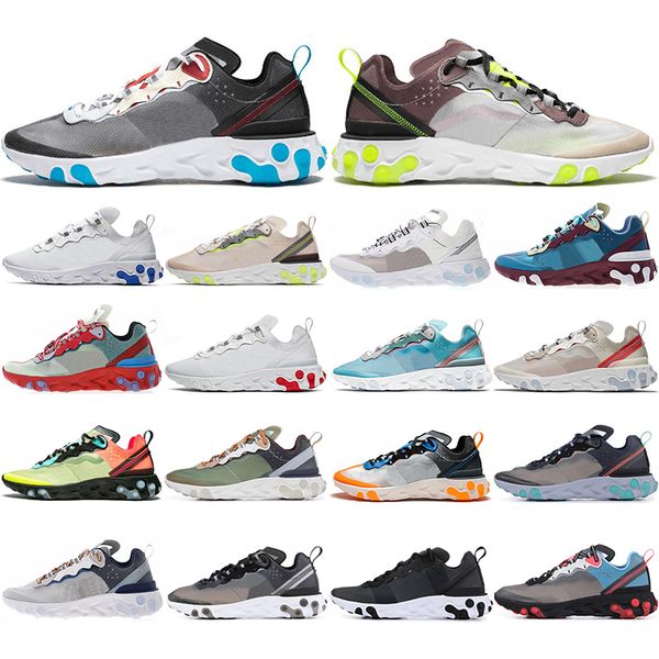 

with socks 2019 react element 87 55 men women running shoes volt racer pink green mist sail anthracite mens trainers sports sneaker 36-45