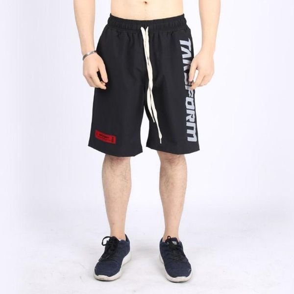 

new 2019 summer casual shorts men striped men's sportswear short sweatpants jogger breathable trousers boardshorts man drop, White;black