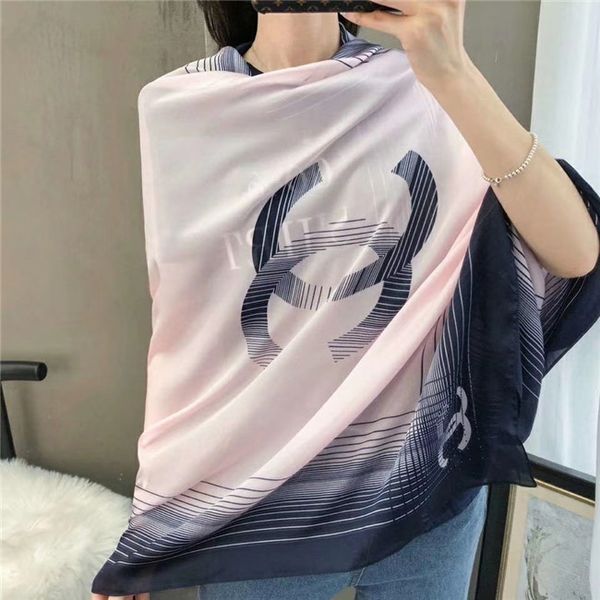 

new luxury women ice silk single layer chiffon scarves designer brand four seasons tourism scarf soft long flowers printing shawl wholesale, Blue;gray
