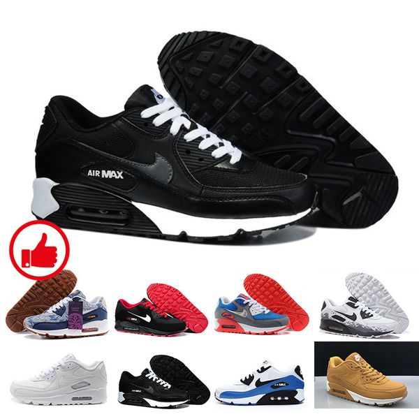 

2018 new women casual shoes classic 90 women and woman shoes casual trainer air cushion surface breathable casual shoes kut5r