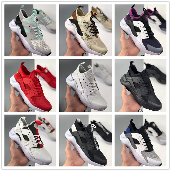 

аипс 2020 huarache мужчин женская обувь кроссовки черный красный белый спортивный тренер подушка поверхностные дышащий спортивная обувь 36-4