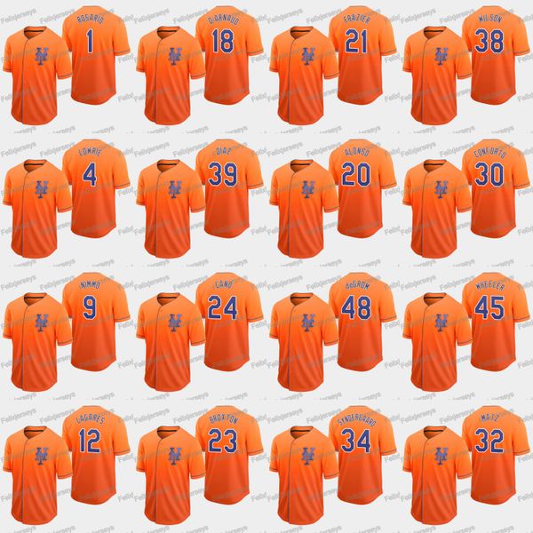 

20 Amed Rosario 2019 New Robinson Cano Edwin Diaz Michael Conforto Pete Alonso Jeff McNeil Jacob deGrom Nimmo Wilson Ramos Jersey