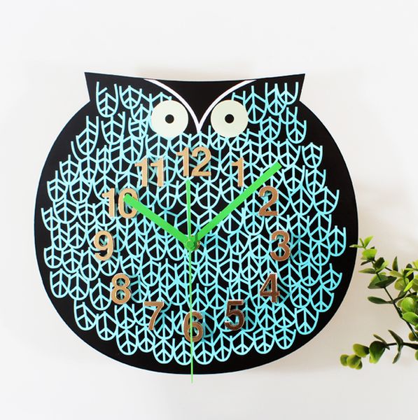 

creative owl wall clock silent home decor gifts home decoration accessories modern reloj mural wall clocks