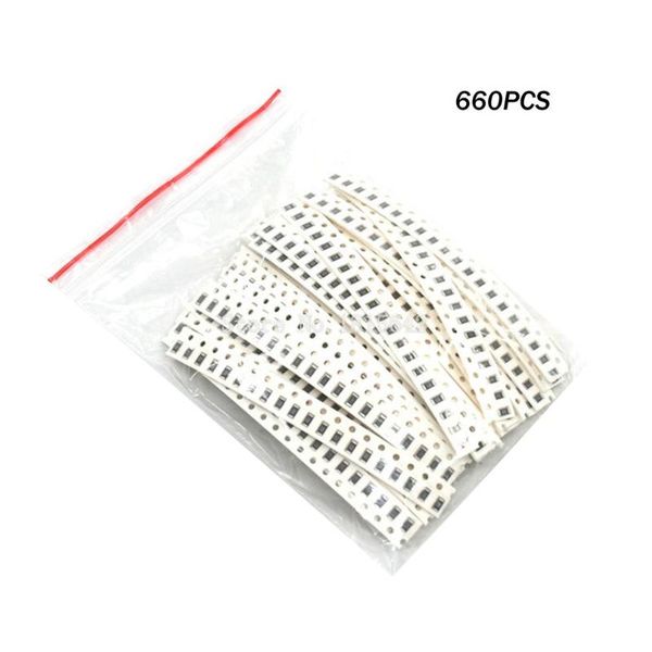 

660pcs 33 values 1206 0805 0603 smd resistor kit assorted kit 1ohm-1mohm 1% 33values x 20pcs = 660pcs sample