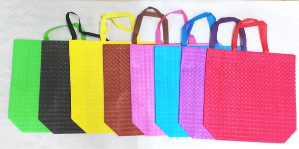 

cat eye non-woven supermarket shopping bags with laminated /environmental protection bags/large size 48*38*14 12pcs