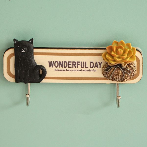 

qianyun home storage organization wall key organizer key holder wall home wooden hook animal handings decorative hooks