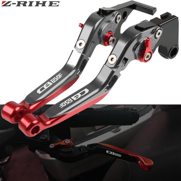 

1 pair adjustable cnc motorcycle clutch brake levers for cbr650f cb650f cbr 650 f cb 650f 2014 2015 2016 2017 2018 handle