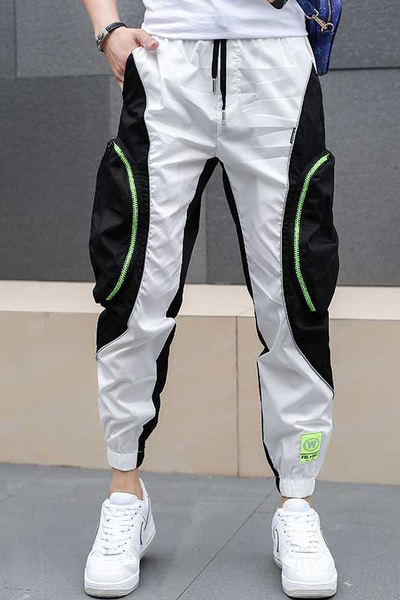 

a600361 fashion men's pants 2020 runway luxury european design party style men's clothing, Black