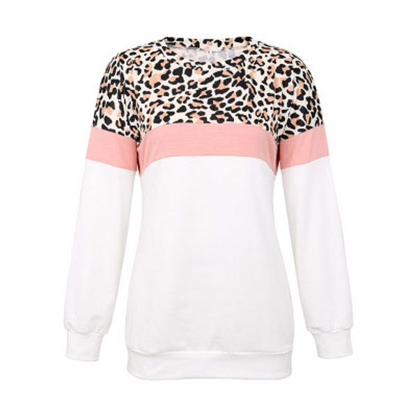 

womens designer sweatshirt girls camouflage leopard round neck clothes selling style 2 styles 2019 autumn, Black