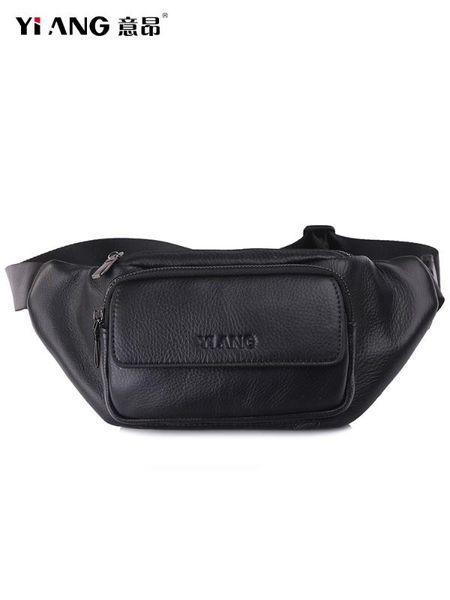 

yiang из натуральной кожи сумка талии мужчины fanny pack сумка для телефона мужской посланника сумки для путешествий талия груди кожа