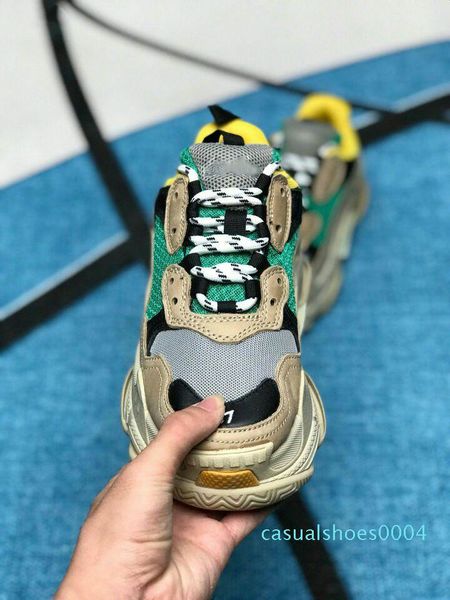 

multi luxury triple s designer low new arrival sneaker combination soles boots mens womens runner shoes sports casual shoe ac04, Black