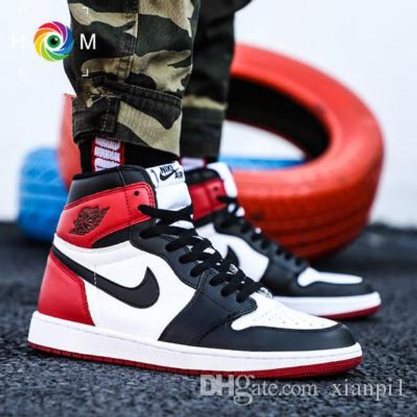 

cair 1 jordan 1 high og bred toe chicago scotts x banned game royal man women basketball shoes aj kids 1s youth boys girls multicolor