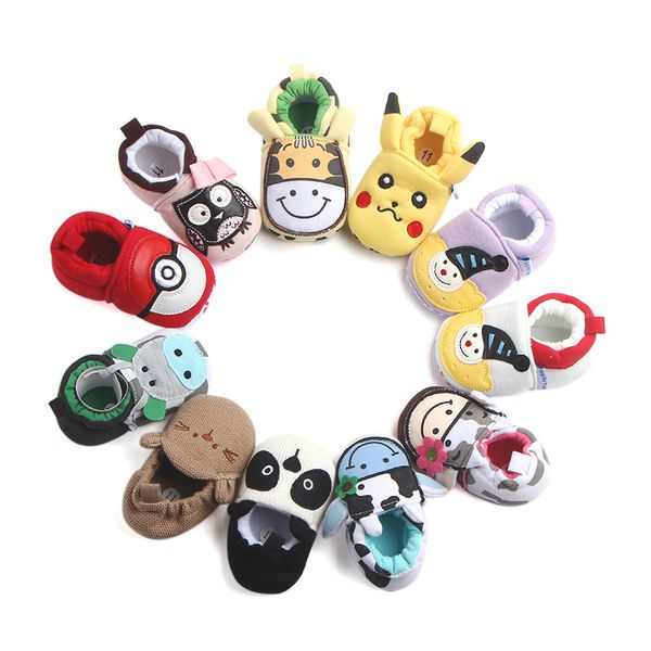 

uaincube детская обувь мягкие подлинные хлопковые ткани младенца мальчики девочки детская обувь тапочки 0-6 6-12 месяцев первая ходунки
