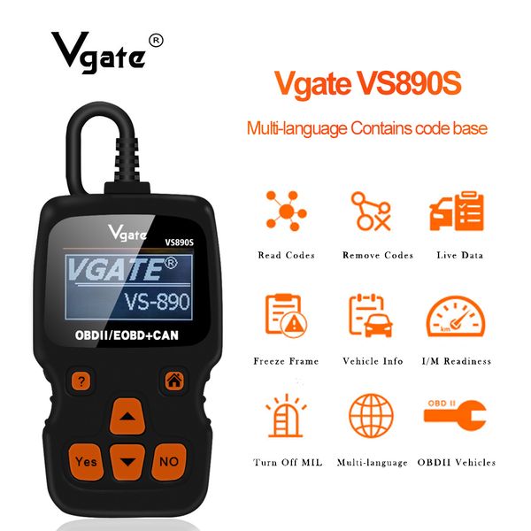 

vgate vs890s obd2 can bus scantool car diagnostic tools scanner escaner automotivo obd 2 odb2 eobd same as vs890 vgate maxiscan