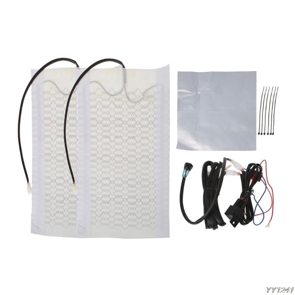 

tirol new 1 seat 12v universal carbon fiber high/low round switch car heated seat pads- g6kc