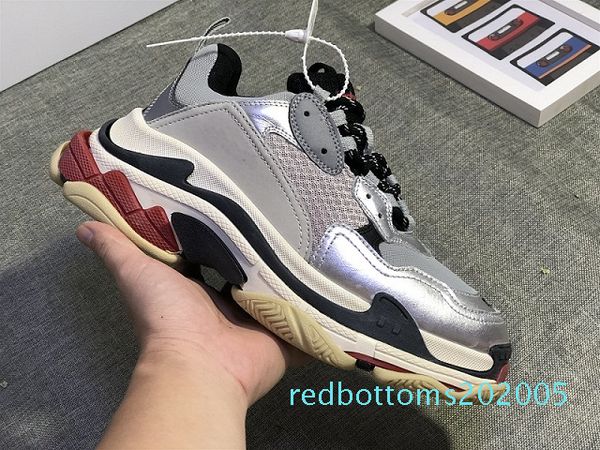 

triple s designer dad shoes fashion sneakers triple-s zapatos fluo green black red clear sole men women casual shoes r05