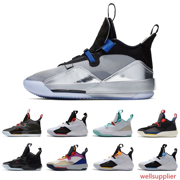 

mens basketball shoes xxxiii pf 33 all-star utility blackout guo ailun 33s chinese new year grey sail sneakers