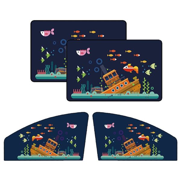 

новый 4шт мультфильм автомобиль magnetic зонт солнцезащитных изоляции автомобиль занавес солнцезащитный козырек боковые окна солнцезащитного