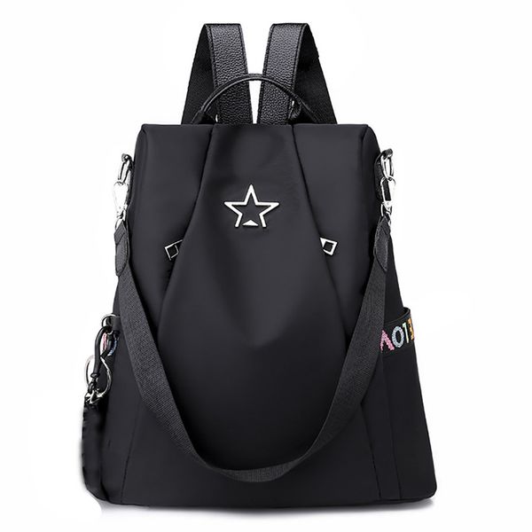 

htnbo brand shoulder bag anti-theft backpack bag personality wild oxford cloth small backpack bags for women mochila feminina mx190817
