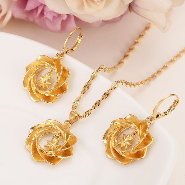 

dubai gold ethiopian star necklace & earrings african sets gold color jewellery for israel/sudan/ arab/middle east women, Slivery;golden