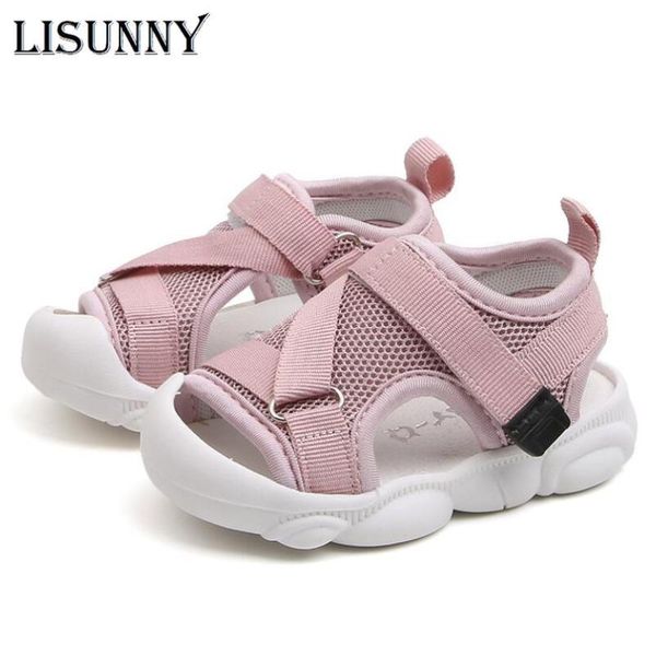 

2020 summer infant toddler shoes baby girls boys casual shoes non-slip breathable kids anti-collision beach, Black;red