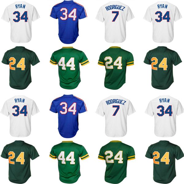 

Mens Oakland 24 Rickey Henderson 34 Nolan Ryan Baseball Jersey 35 Rickey Henderson 44 Reggie Jackson Top quality jerseys