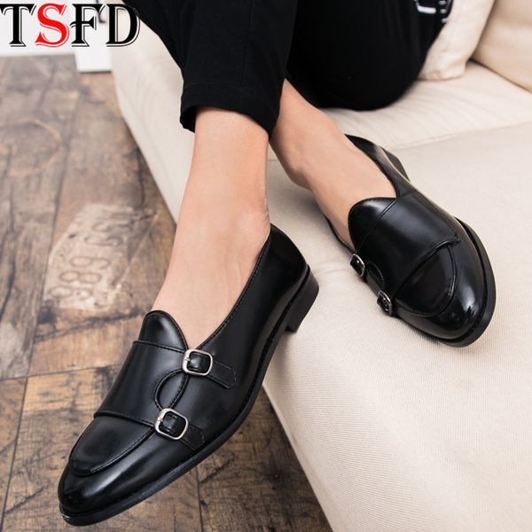 

fashion men leather shoes lightweight sneakers men trainers shoes classic men's slip-ons large sizes office black flats y8
