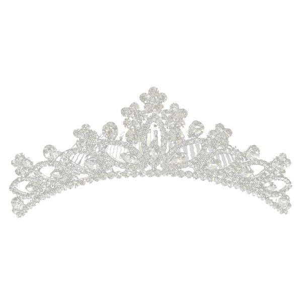 

rhinestones wedding bridal crown hair comb tiara, Silver