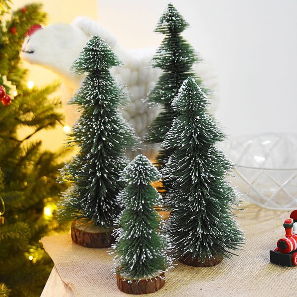 

new arrival mini christmas tree stick white cedar deskhome party decor new year gift christmas home decor 6a0462