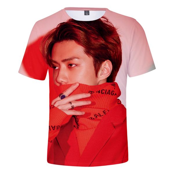 

men's t-shirts frdun exo love 3d print short sleeve t-shirt cool 2021 summer fashion harajuku arrive casual shirt plus size, White;black