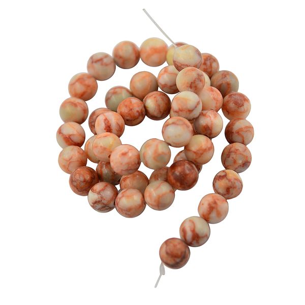 

a strand 15.5inch natural marble howlite round loose beads jewelry making charms accessories for beading craft 8mm