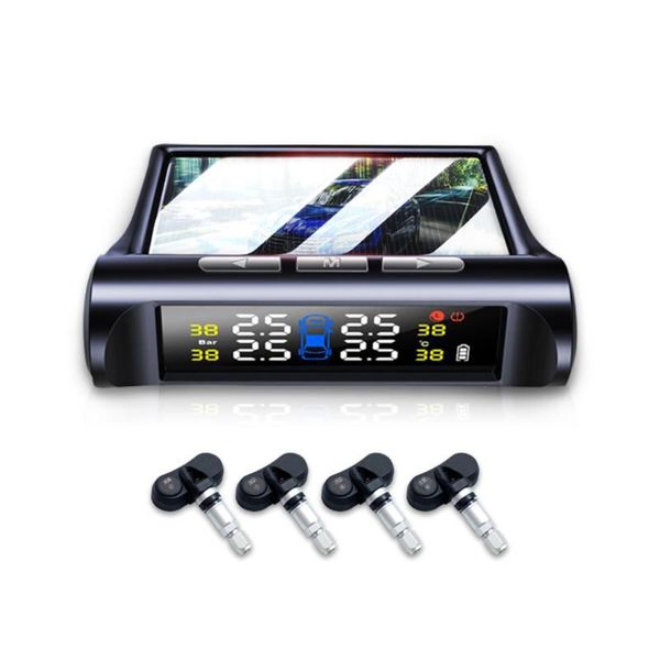 

tire pressure monitor built-in external tire monitor wireless solar detection tpms