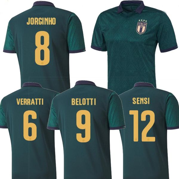 

19 20 italy european cup soccer jerseys italian bonucci insigne verratti totti 10 pirlo 18 buffon 1 football jerseys uniform adult, Black;yellow