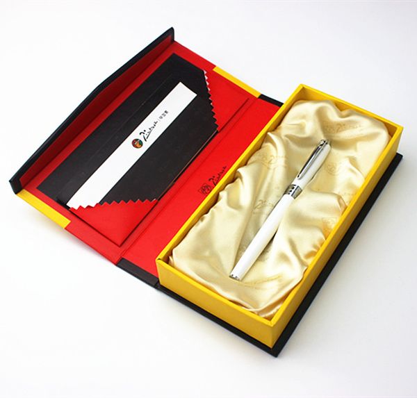 

picasso ps-605 roller ball pen picasso commercial pen pimio black ink smooth writing sign ballpoint pens gift box, Blue;orange