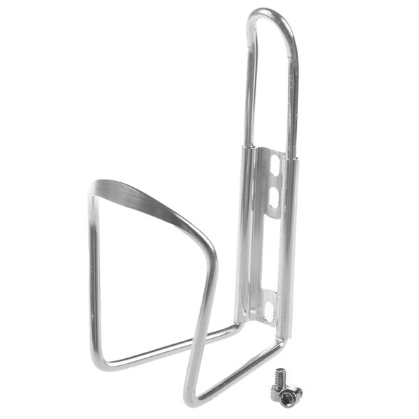 

silver tone water bottle aluminum rack holder for bicycle water bottles & cages