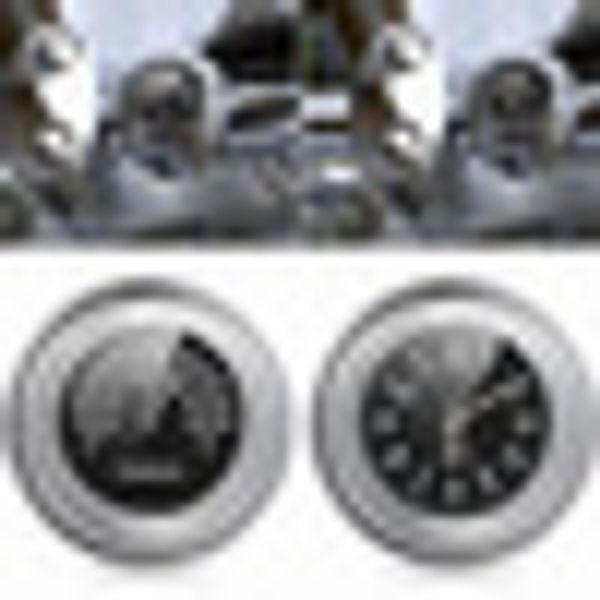 

7/8" to 1" aluminum alloy motorcycle handlebar watch dial clock thermometer temp