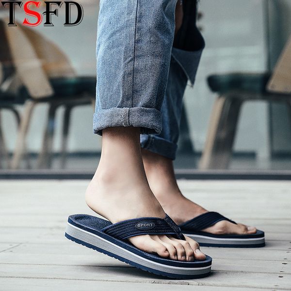 

thick bottom men's summer shoes simple leisure home slippers man fashion flip flop men light soft comfortable beach shoes y25, Black