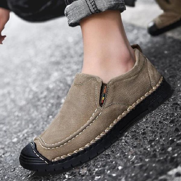 

men shoes soft 2019 light loafers shoe male man slip on shoe vintage pu leather zapatos de hombres personlizar zapatos m0216, Black