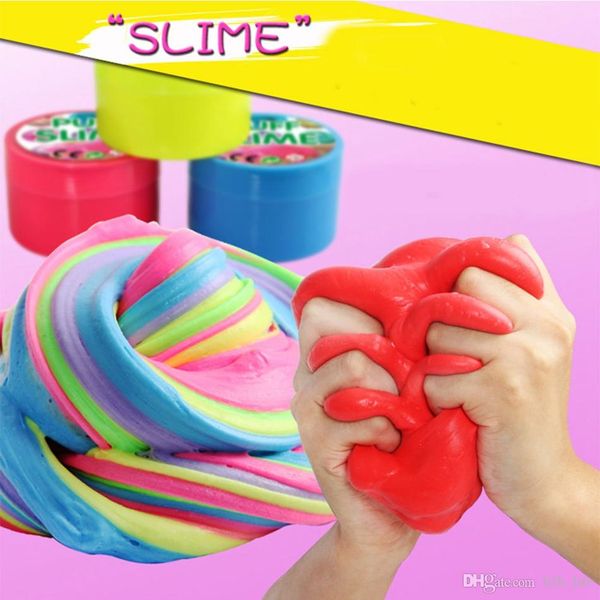 

puff slime plasticine diy cotton mud fluffy scented clay stress relief decompression vent toys cleaning slime toy oa3865