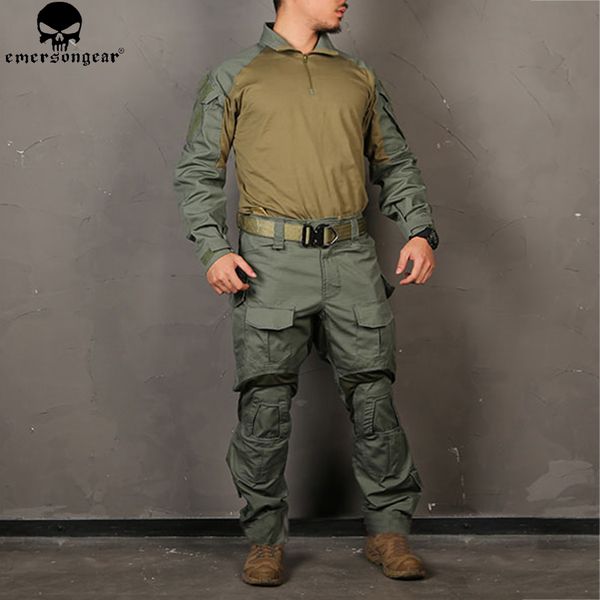 

emersongear g3 combat uniform shirt pants with knee pads tactical suit hunting clothes em9351, Camo